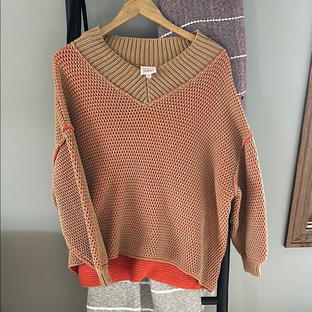 Women's Orange Sweater